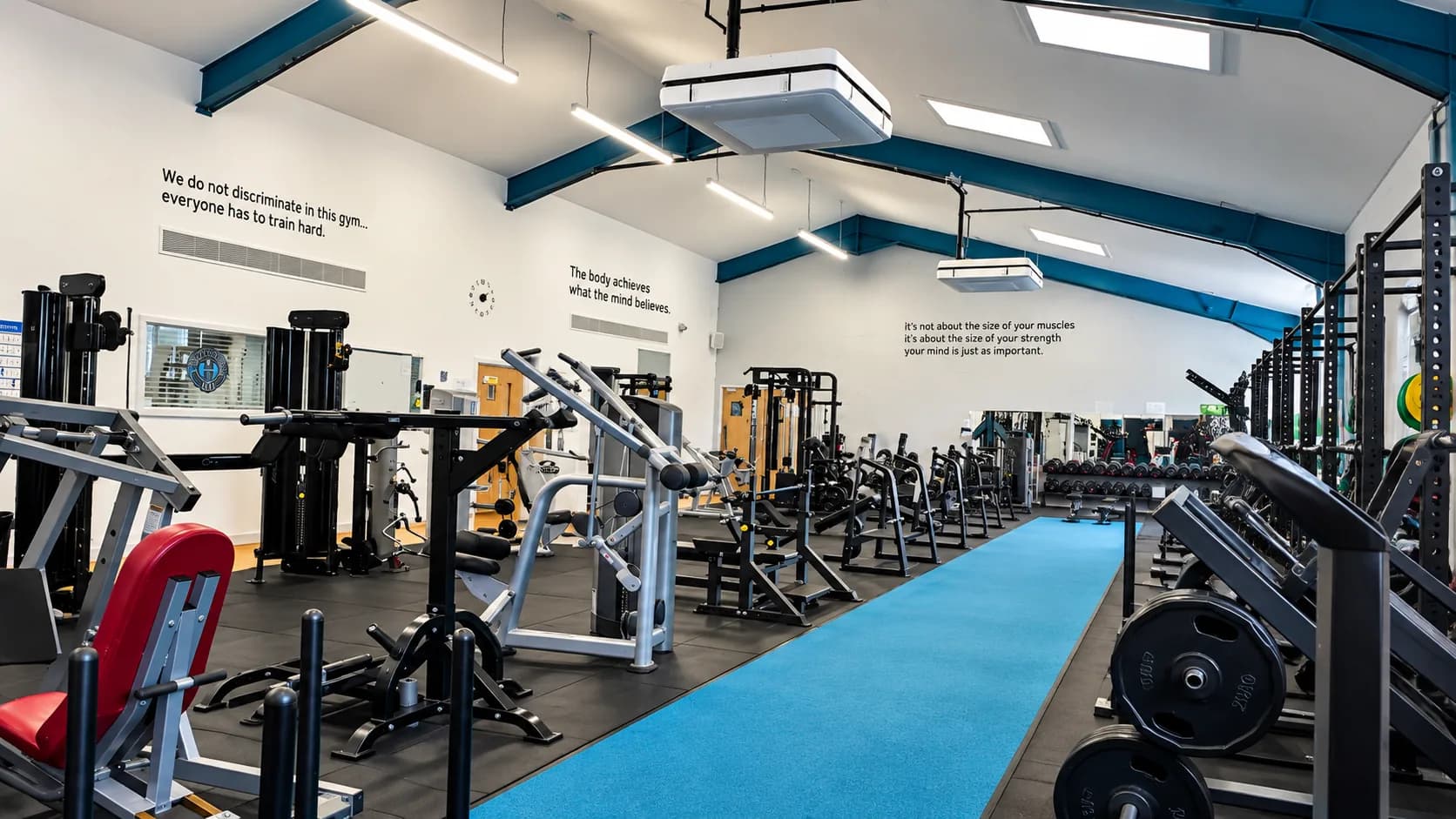 Weights floor at SwiftFitness Gym